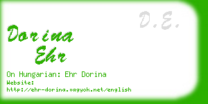 dorina ehr business card